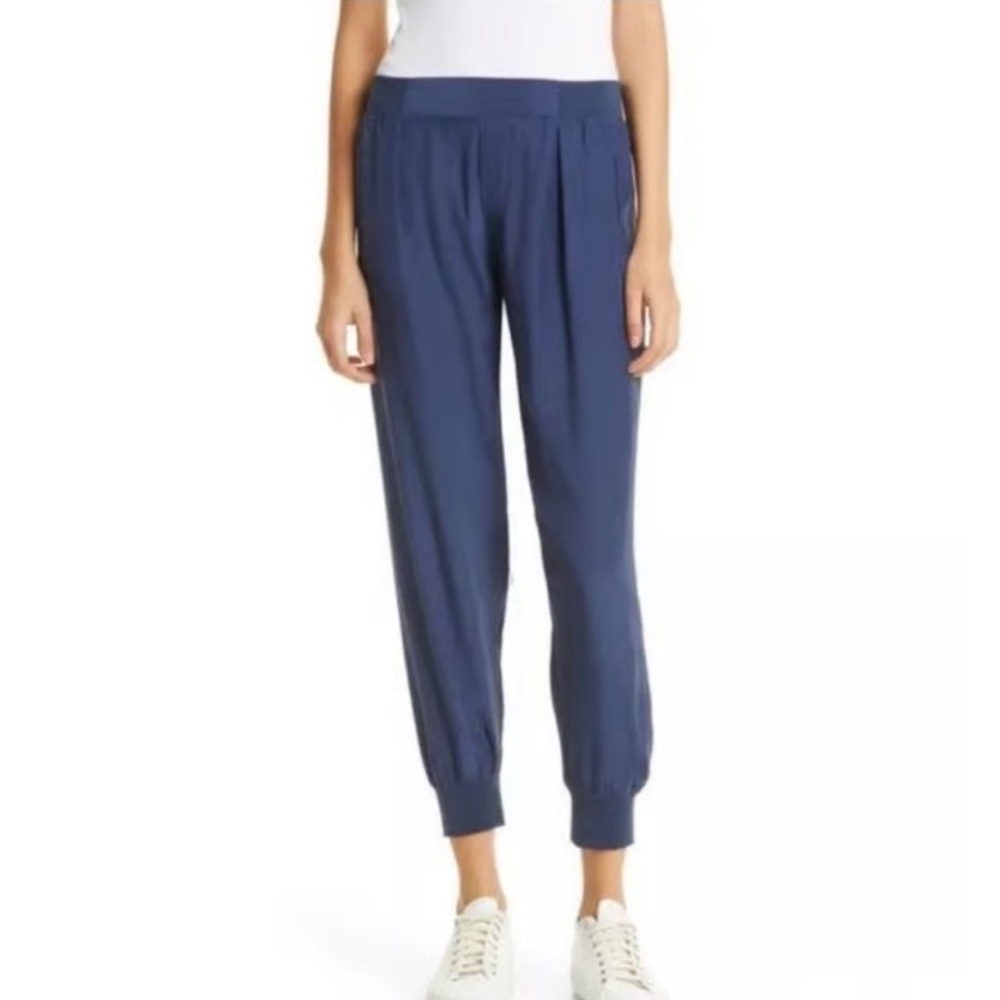 ATM Anthony Thomas Melillo Silk Joggers - Blue -Small